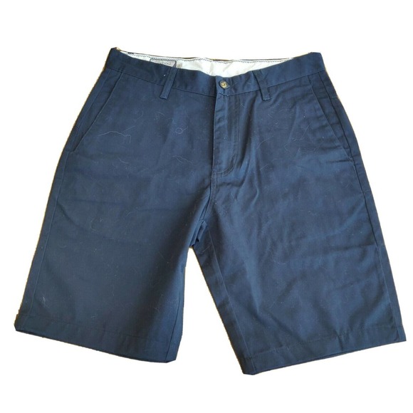 Volcom Other - Volcom Men's Chino Shorts Navy Blue Size 28 Bermuda Flat Front.